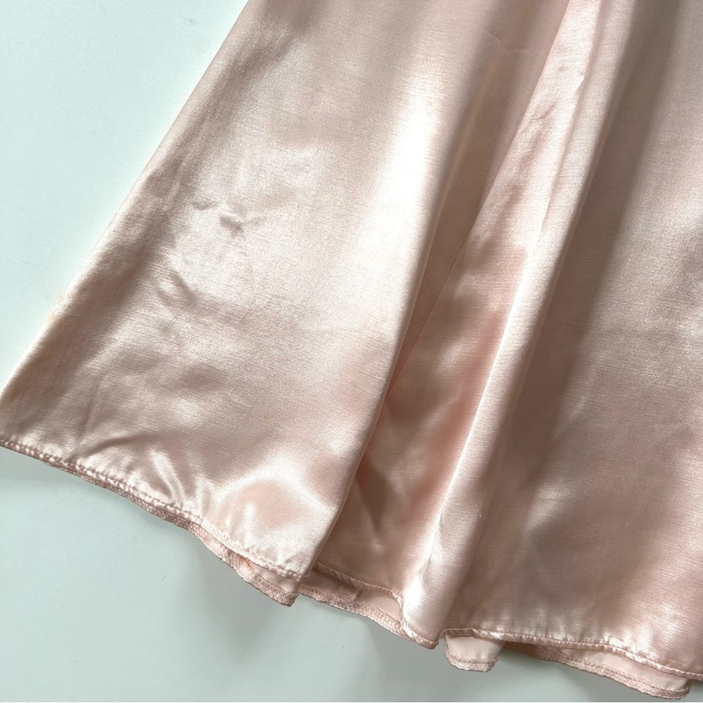 Jessica McClintock Vintage 90s Y2K Blush Pink Sleeveless Beaded Back Slip Dress - Picture 4 of 10